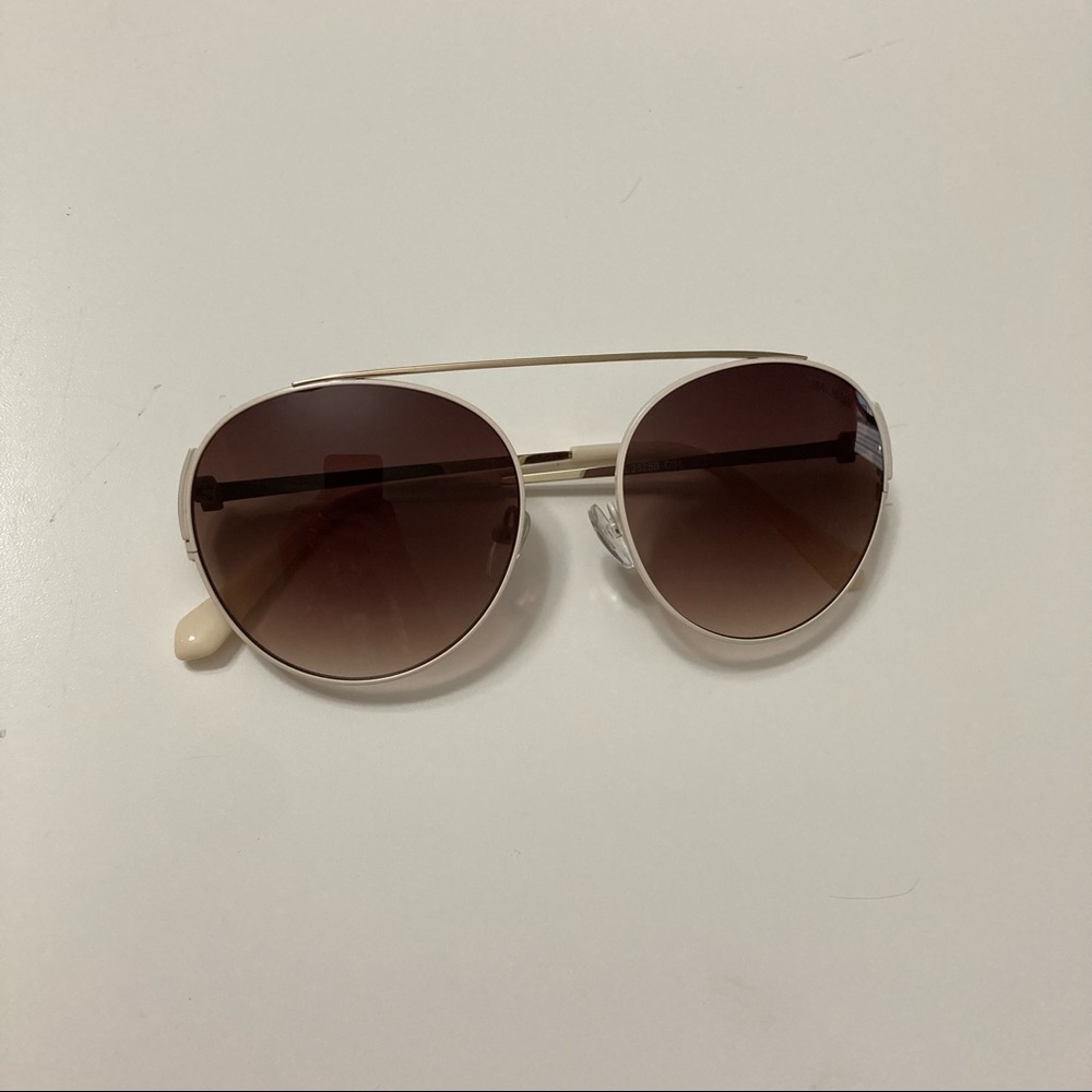 Balmain sunglasses in Cream/Brown/Gold